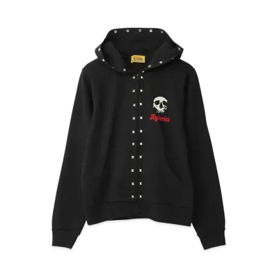HYSTERIC GLAMOUR Skull Berry Short Hoodie "Black"