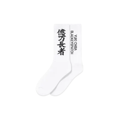 BlackEyePatch x Yuki Chiba "Billionaire" HWC Socks "White"