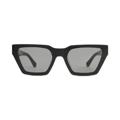 CHARLES & KEITH Recycled Acetate Angular Sunglasses "JetBlack"