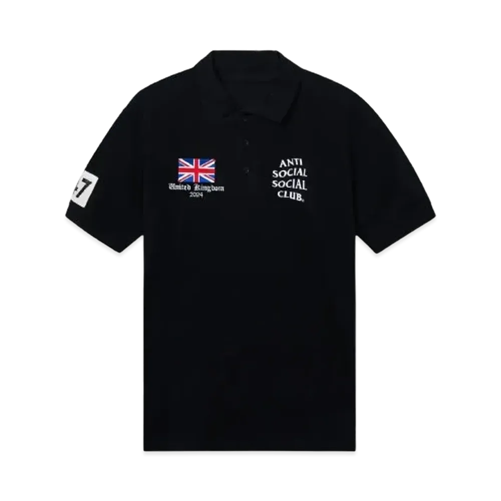 ANTI SOCIAL SOCIAL CLUB PARIS 2024 CAPSULE UK Polo "Black"