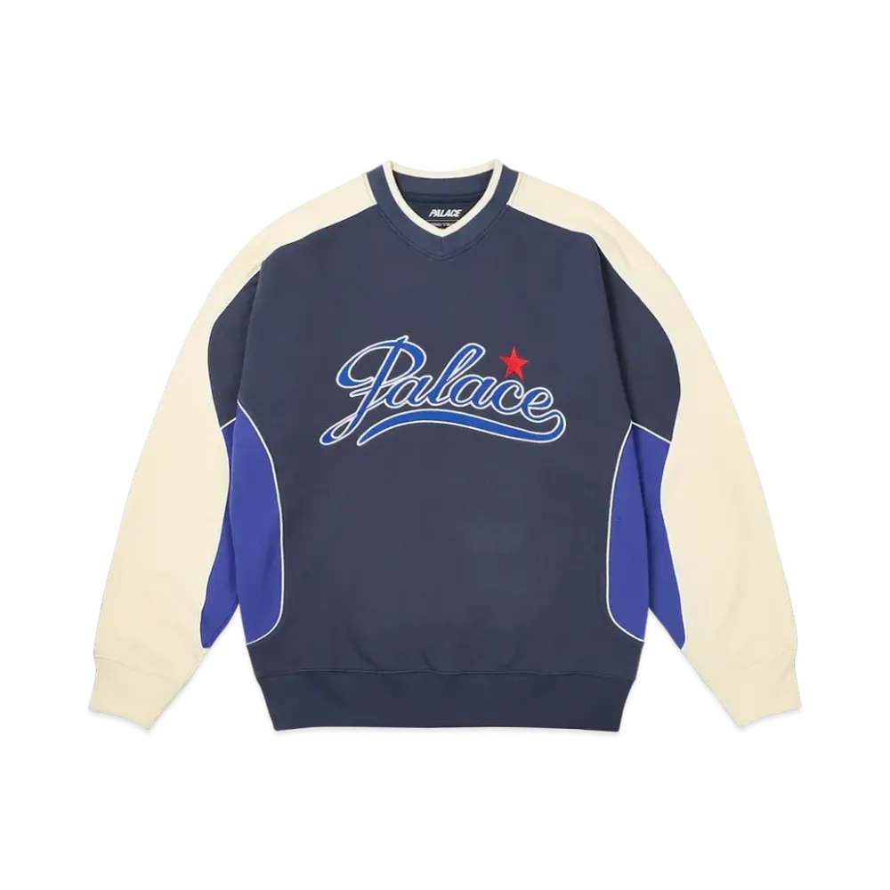 Palace Star Script Crew "Navy"