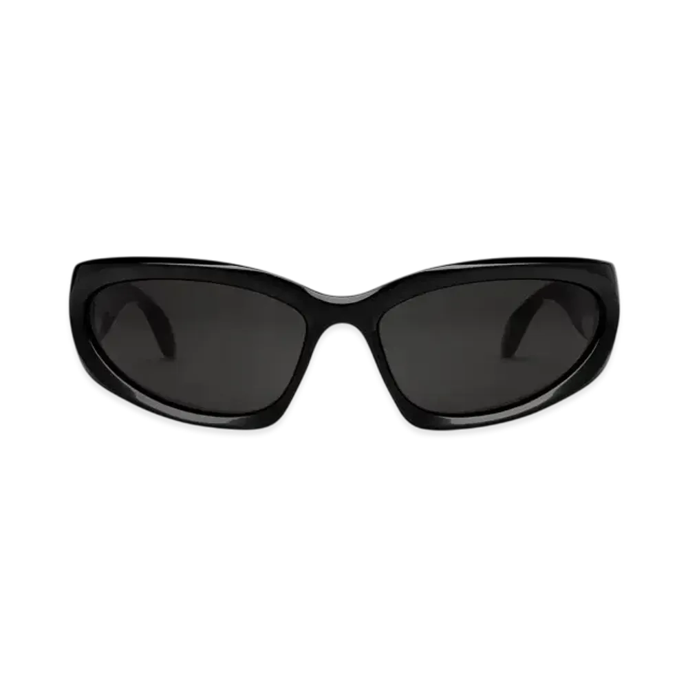 BALENCIAGA Swift Oval Sunglasses "Black"