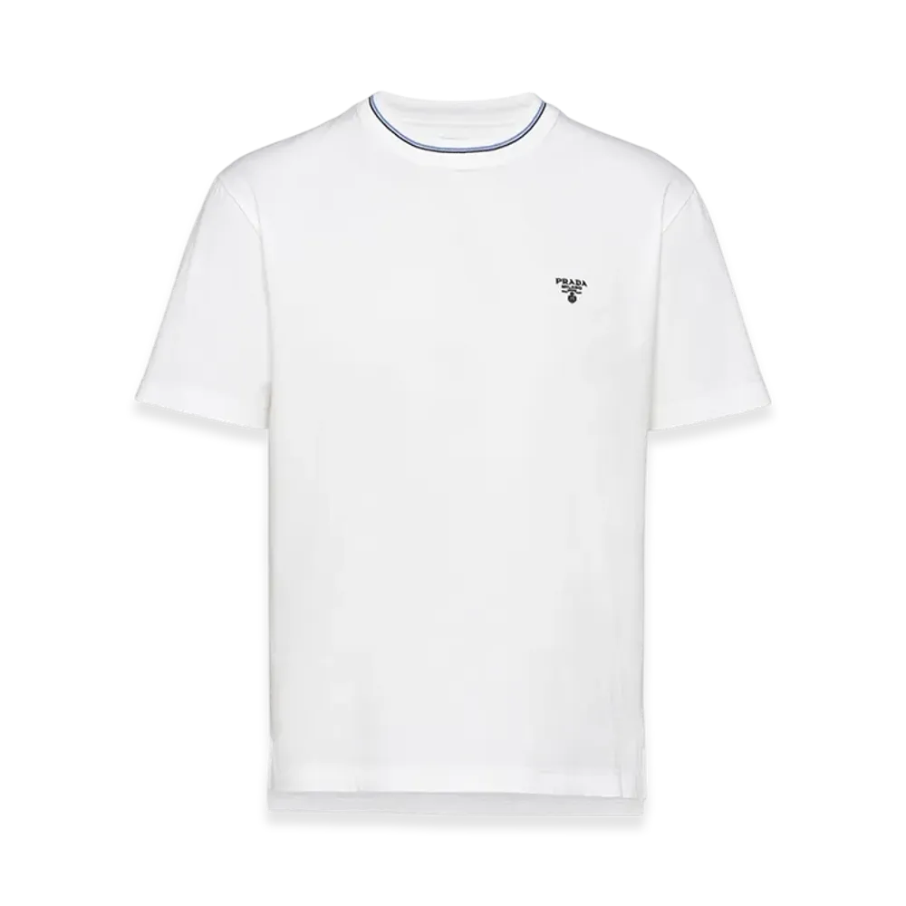 PRADA Technical Cotton T-Shirt "White"