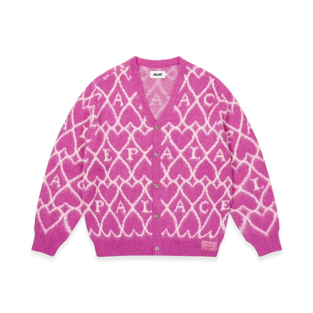 PALACE Hairy Heart Knit "Pink"