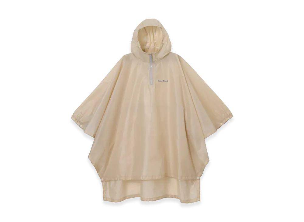 mont-bell Kid's Trekking Rain Poncho 135-165 "Ivory"