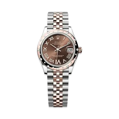 ROLEX Datejust 31mm Oystersteel & Everose Gold Diamond 278341RBR "Chocolate"