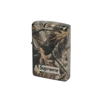 Supreme Camo Logo Zippo "Realtree Hardwoods Camo"