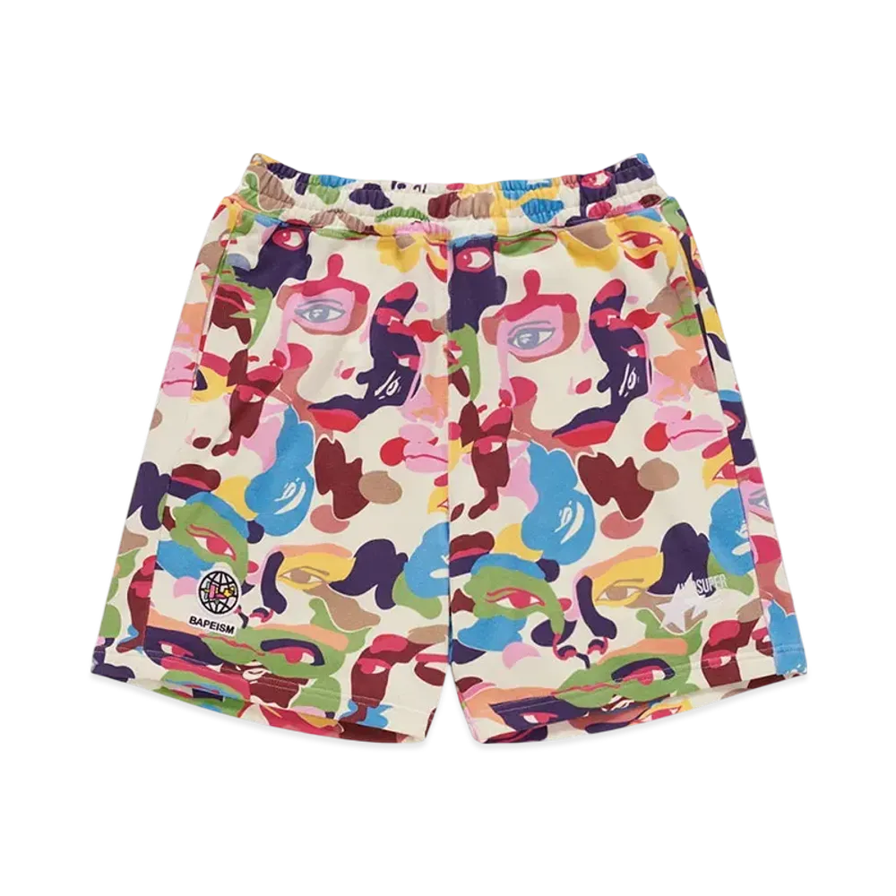 A BATHING APE Bape x Kidsuper Camo Sweat Shorts "Multi"