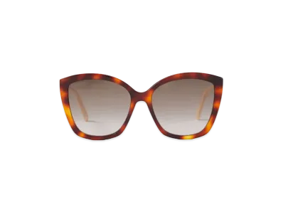 Jimmy Choo Nat Cat Eye Sunglasses With Swarovski Crystals "Dark Havana"