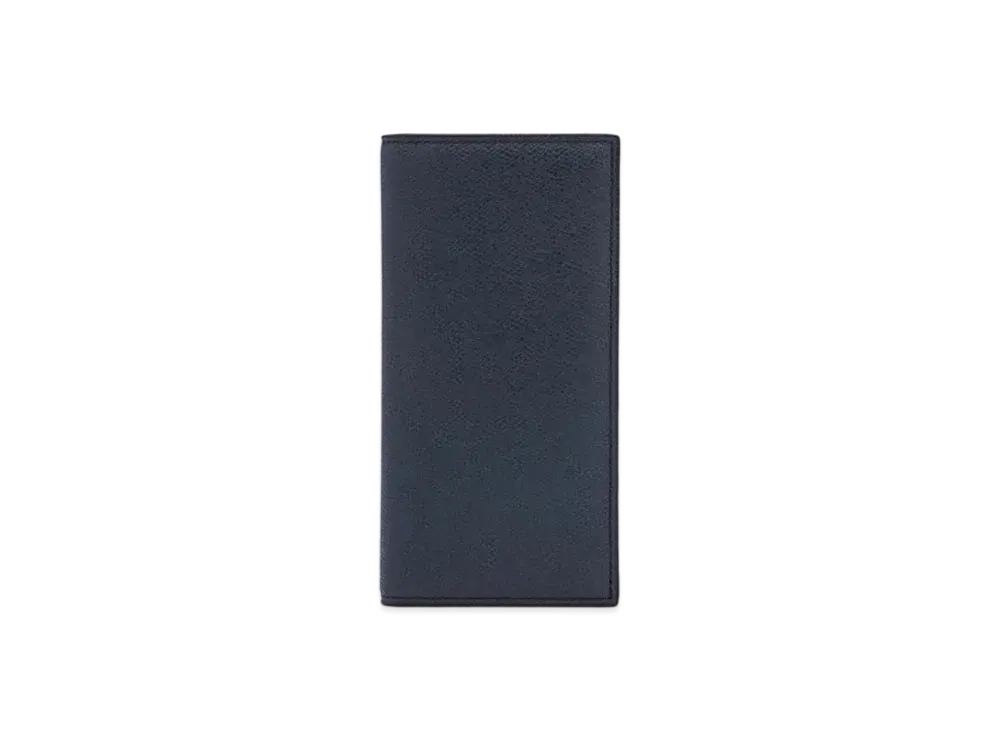 Valextra Vertical 12 Card "Navy"