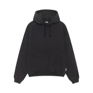 Stussy Fleece Raglan Hoodie "Washed Black"