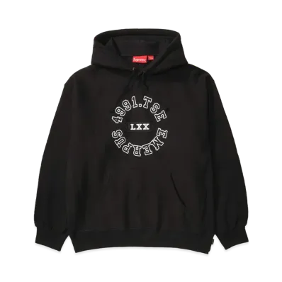 Supreme Reverse Hooded Sweatshirt "Black"