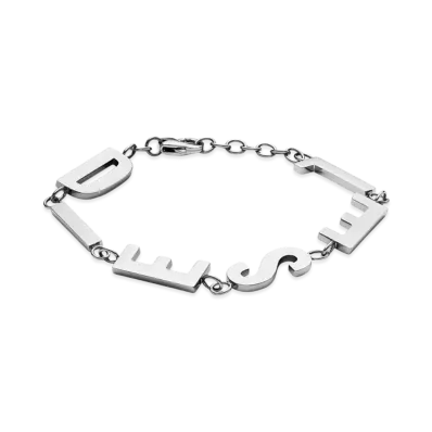Diesel Dx1490 Stainless Steel Chain Bracelet "Silver"