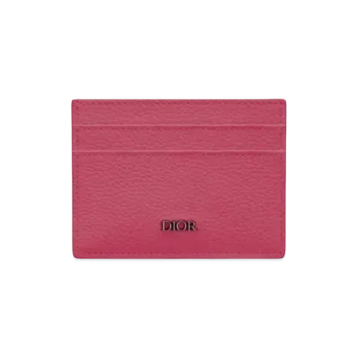 Dior Cow Leather Card Holder "Pink"