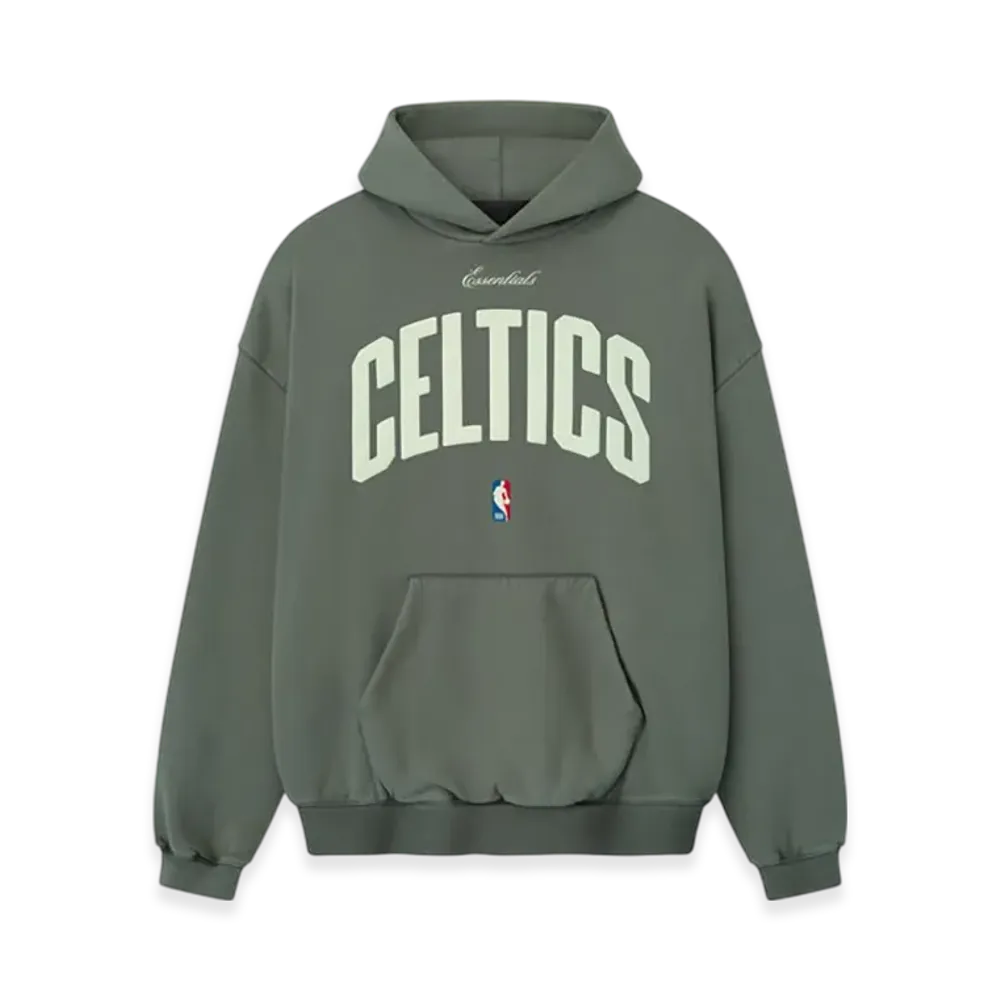 FEAR OF GOD ESSENTIALS Celtics 90s Hoodie "Balsam Green"