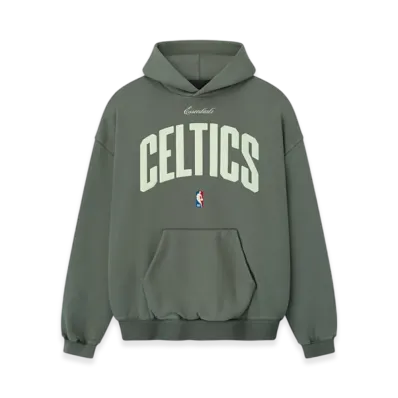 FEAR OF GOD ESSENTIALS Celtics 90s Hoodie "Balsam Green"