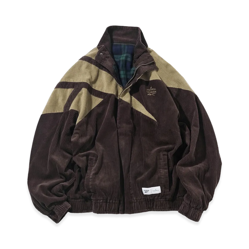 Reebok x NAUTICA Dual Name Corduroy Blouson Track Jacket "Brown/Khaki"