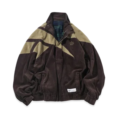 Reebok x NAUTICA Dual Name Corduroy Blouson Track Jacket "Brown/Khaki"