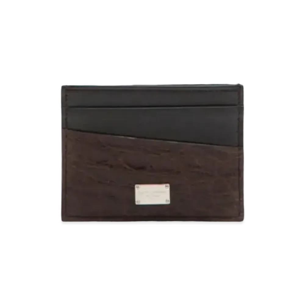 Dolce&Gabbana Credit Card Holder Crocodile "Multicolor"