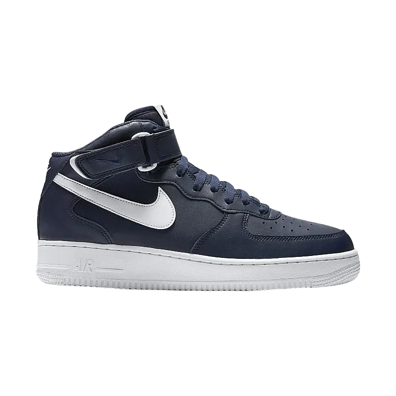 ナイキ エアフォース1 ミッド "ミッドナイト ネイビー ホワイト'