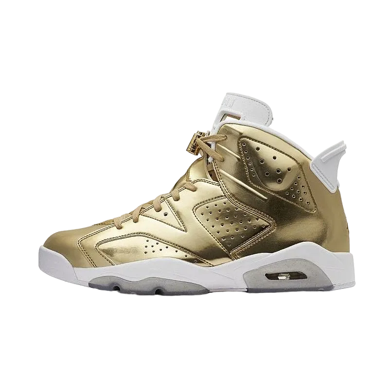 ナイキ エアジョーダン6 レトロ "ピナクル メタリック ゴールド"