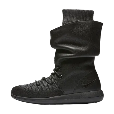 Nike Women's Roshe Two Flyknit Hi "Black"