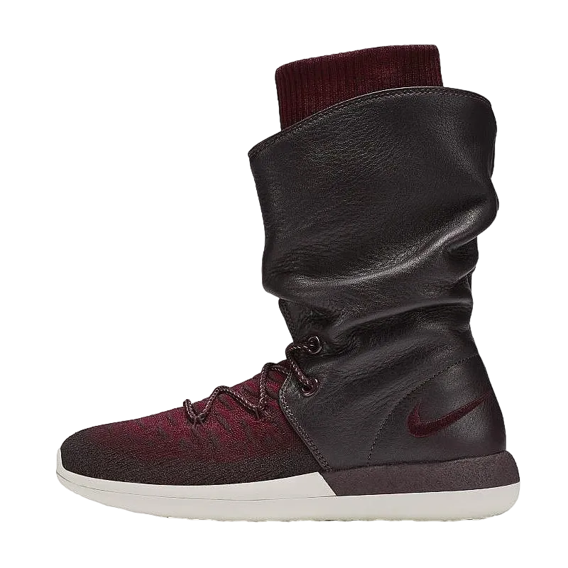 Nike Women's Roshe Two Flyknit Hi "Red Leather"