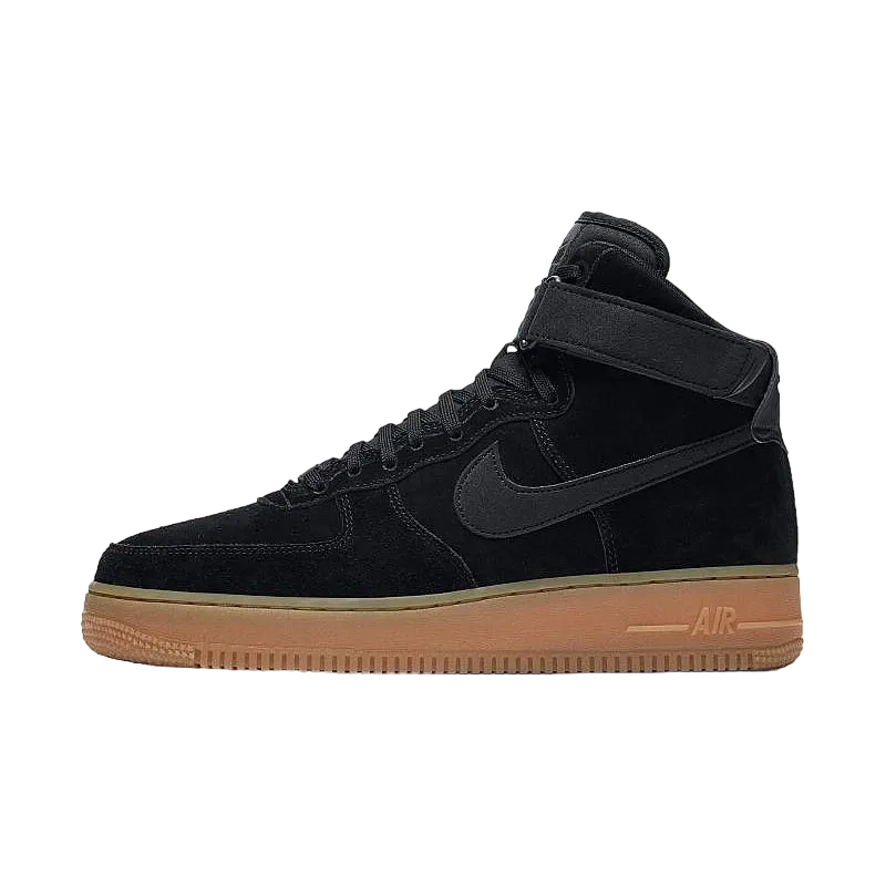 Nike Air Force 1 High '07 LV8 Suede "Black Gum Medium Brown"