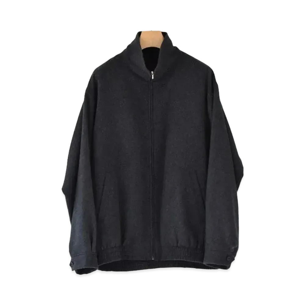 COMOLI Cashmere Track Jacket "Charcoal"