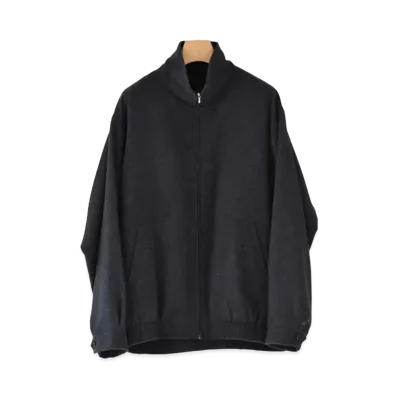 COMOLI Cashmere Track Jacket "Charcoal"