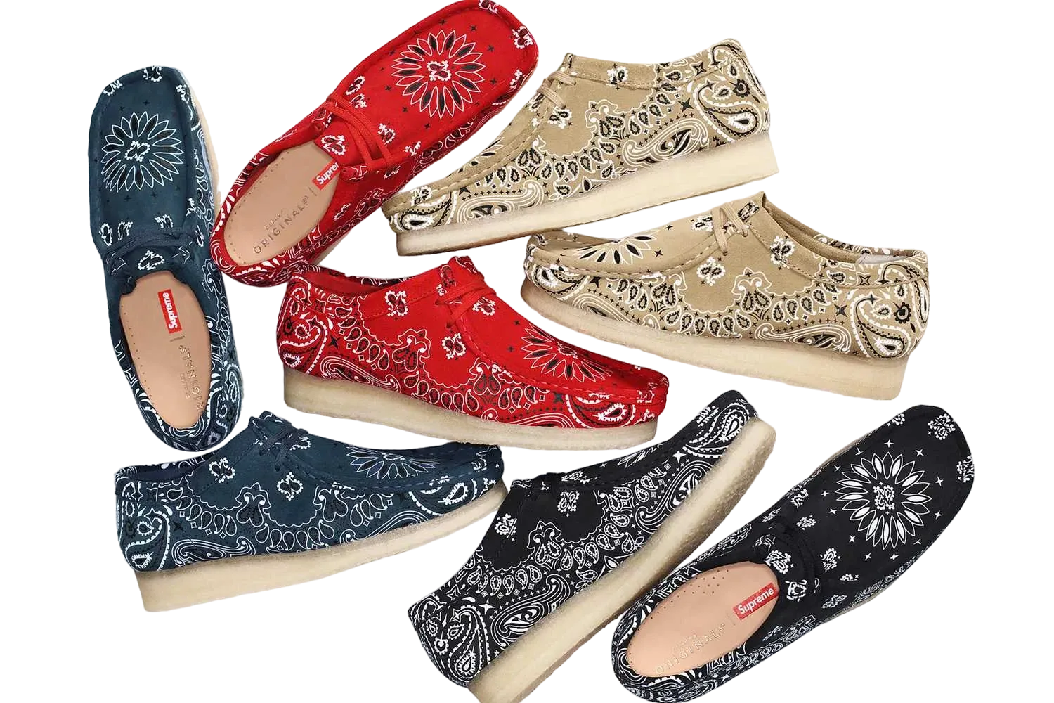 シュプリーム×クラークス 2019S/S ワラビー 全4色