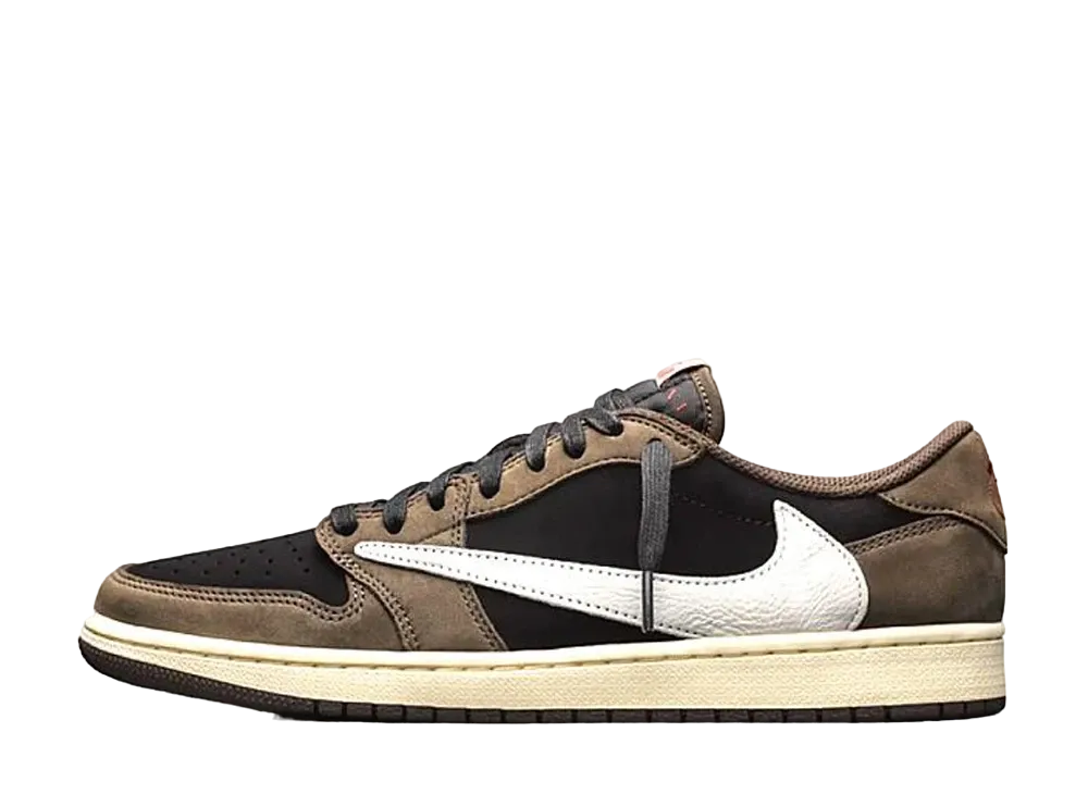 Travis Scott × Nike Air Jordan 1 Low OG SP-T "Black/Dark Mocha"