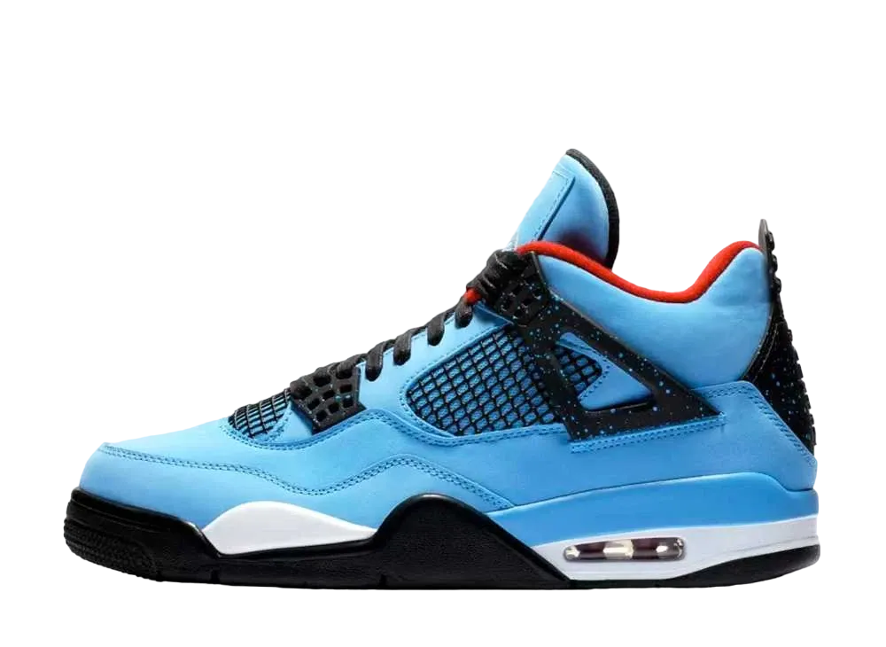 Travis Scott × Nike Air Jordan 4 Retro Cactus Jack "University Blue"