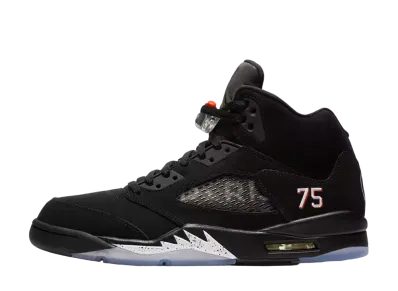 Paris Saint-Germain (PSG) × Nike Air Jordan 5 Retro "Black/Challenge Red-White"