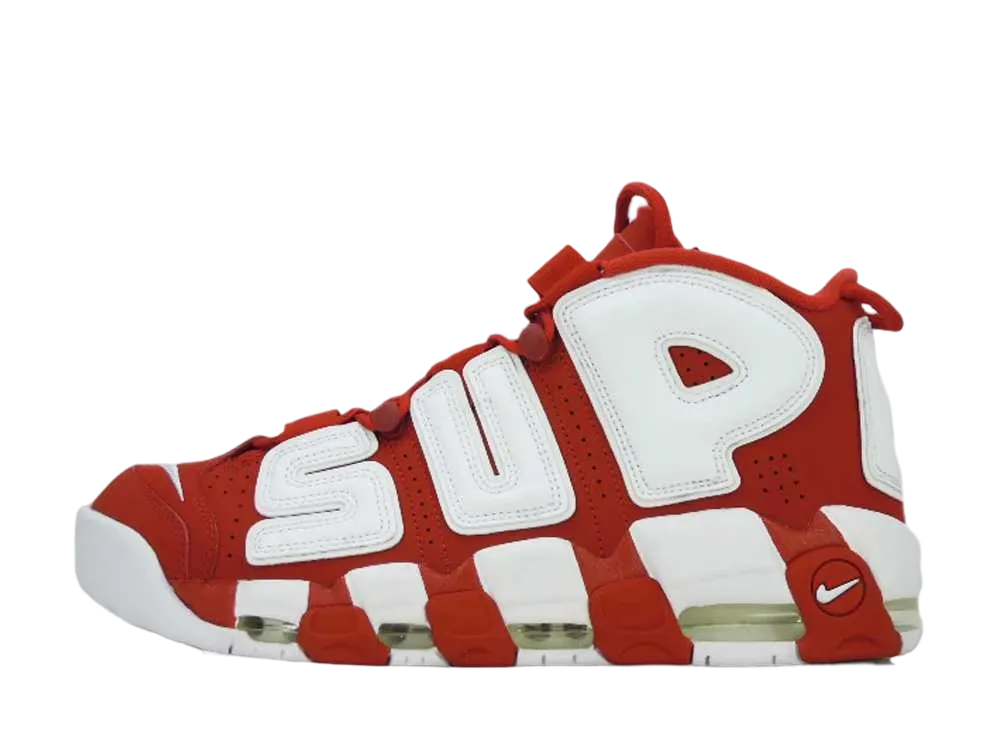 Supreme × Nike Air More Uptempo "White/Red"