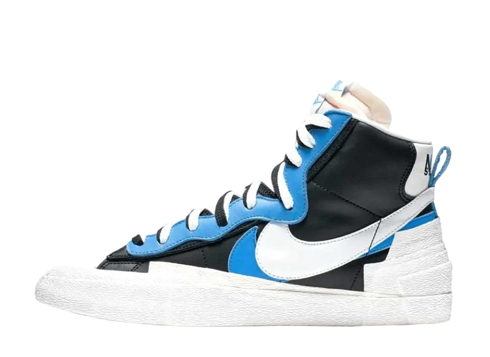 sacai × NIKE BLAZER MID "BLACK / BLUE"