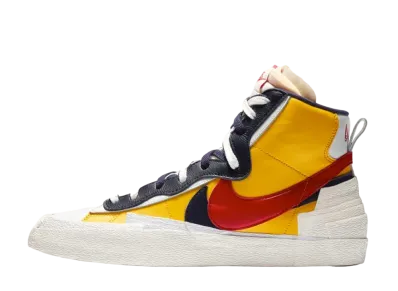 サカイ × ナイキ ブレーザー ミッド "バーシティメイズ/バーシティレッド"