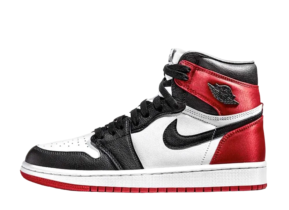Nike Women's Air Jordan 1 Retro High "Satin Black Toe"