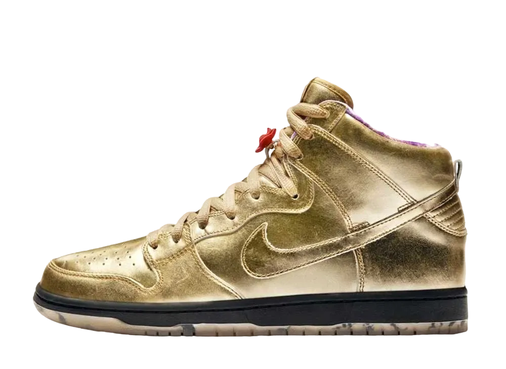 HUMIDITY × NIKE SB DUNK HIGH "METALLIC GOLD"