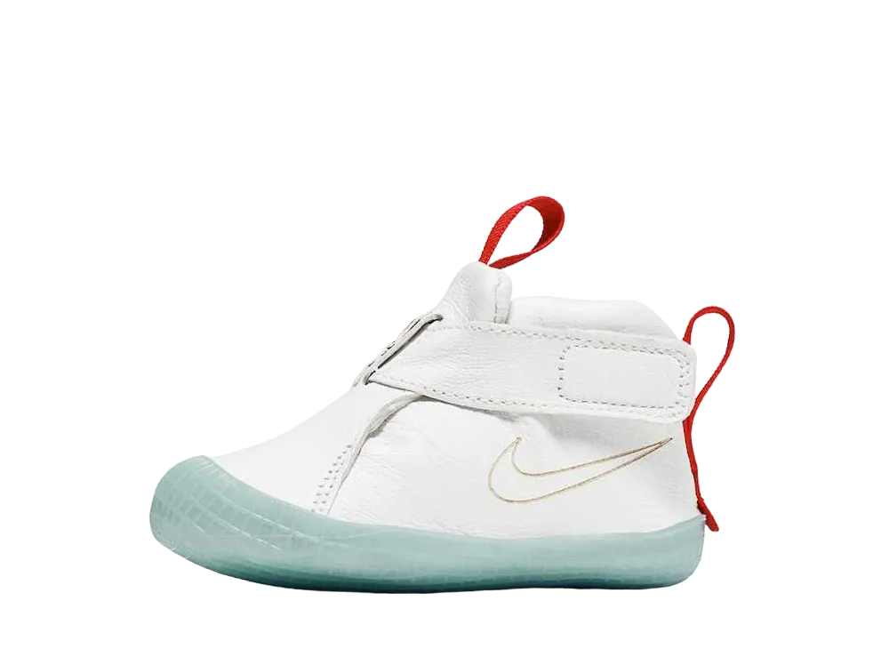 Tom Sachs × Nike TD Crib Bootie Marsyard 2.0 Overshoe "Sport Red/Maple"