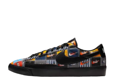 NIKE BLAZER LOW PATCHWORK BLACK
