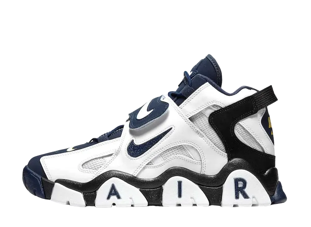 Nike Air Barrage Mid "White/Navy"