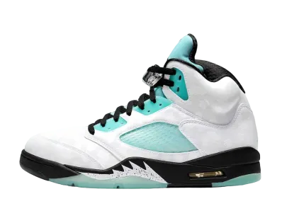 Nike Air Jordan 5 "White/Black/Island Green"