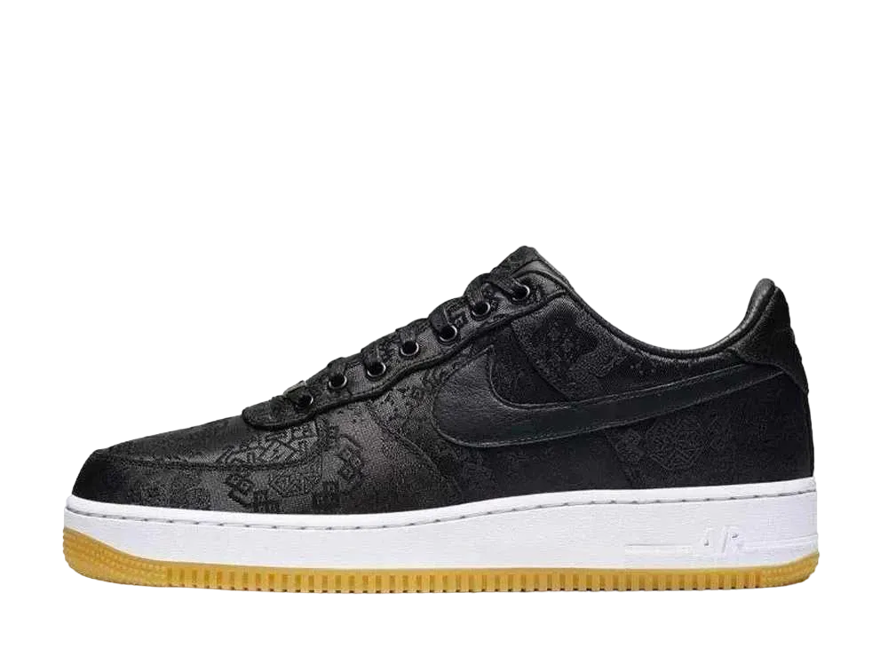 fragment design × CLOT × Nike Air Force 1 Low "Black"