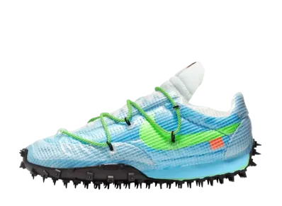 Off-White × Nike Women's Waffle Racer "Vivid Sky"
