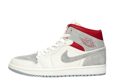 Sneakersnstuff (SNS) × Nike Air Jordan 1 Mid "Grey/Red"