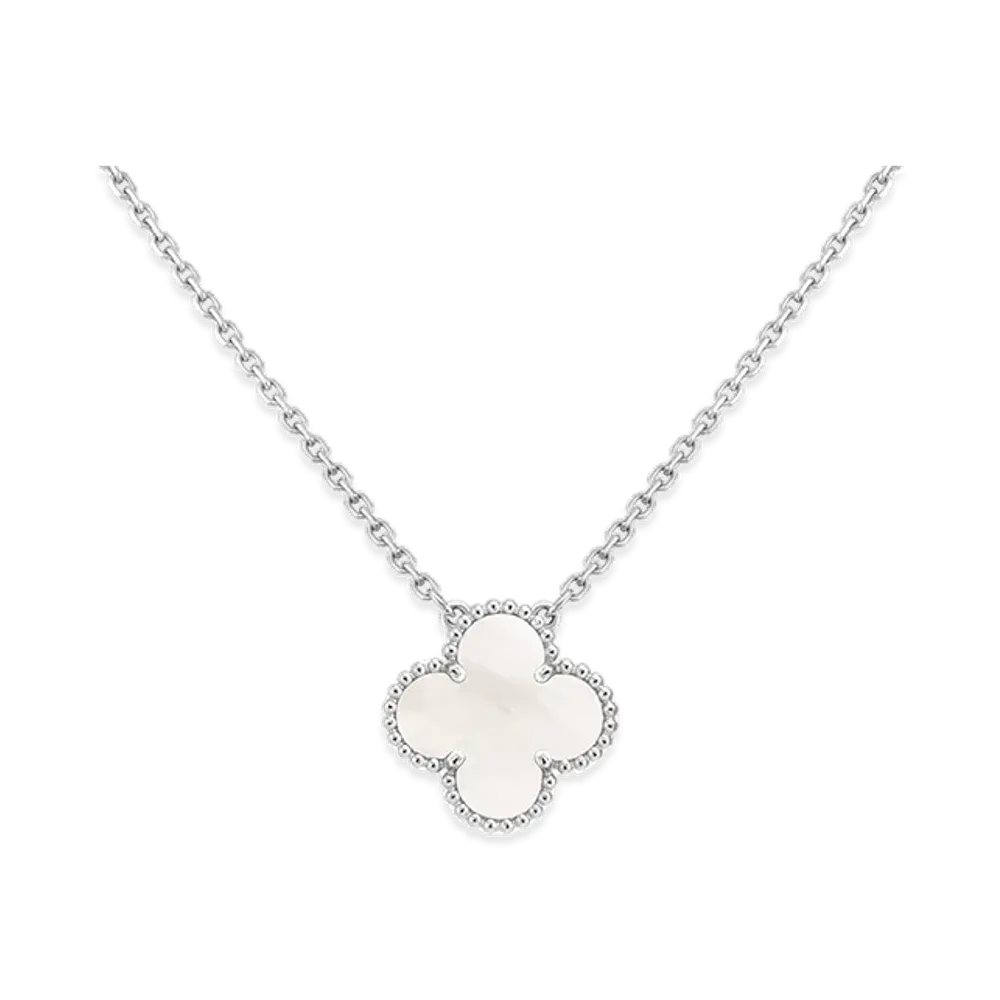 Van Cleef & Arpels Vintage Alhambra pendant "18K White Gold/Mother of Pearl"