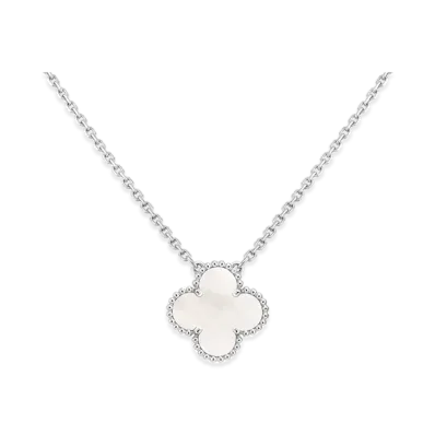 Van Cleef & Arpels Vintage Alhambra pendant "18K White Gold/Mother of Pearl"