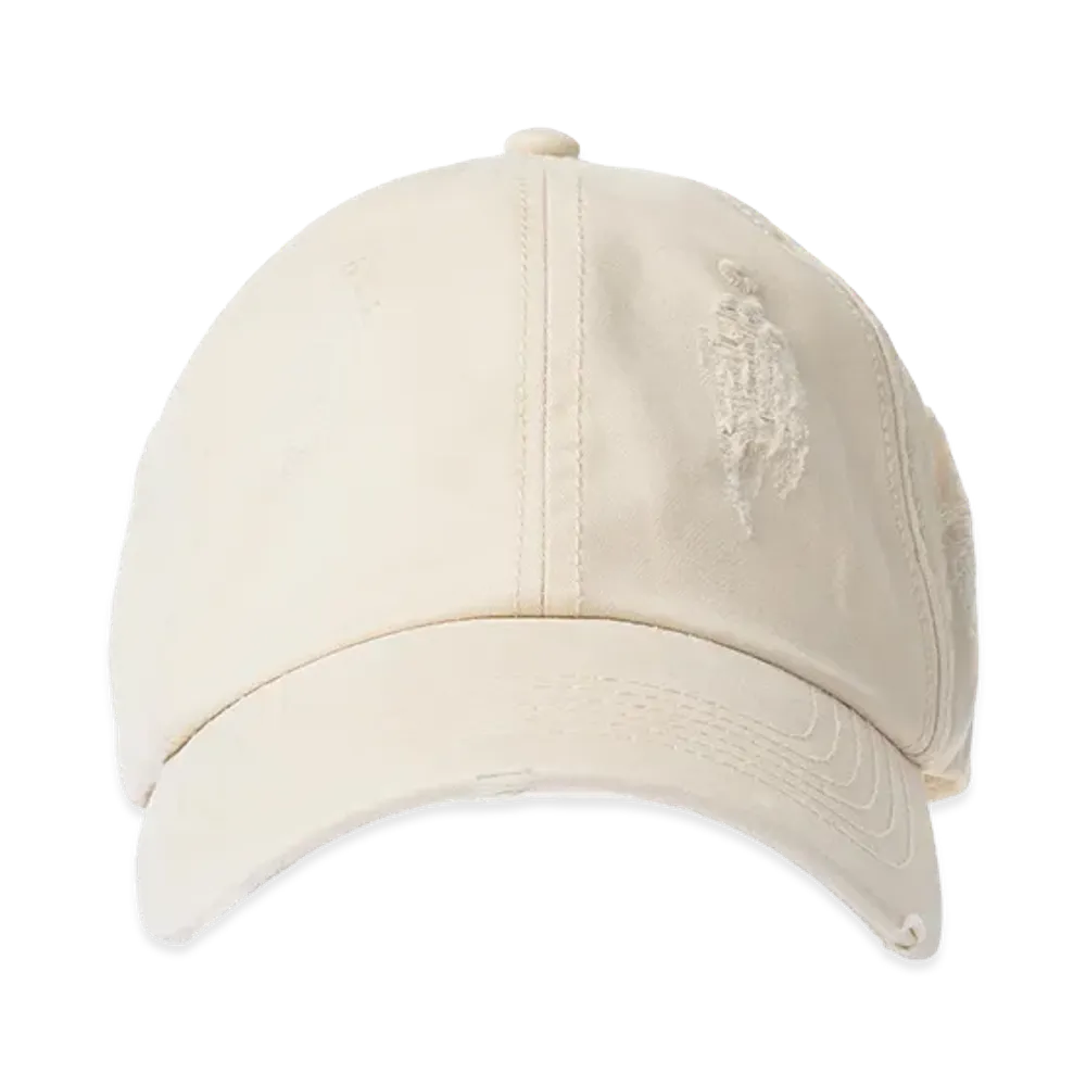 ZARA x Bad Bunny Benito Antonio Washed Distressed Cap "Ecru"