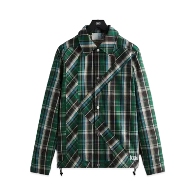 Kith Plaid Initial K Jacket "Conifer"